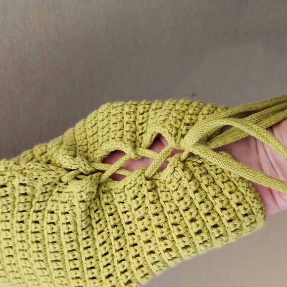 Beige Botany Crochet Skirt Size Small - Picture 3 of 12